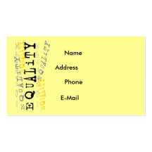 Equality Profile Card Business Card Templates