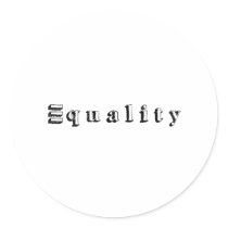 equality round sticker