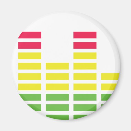 Equalizer Audio Sound Fridge Magnets