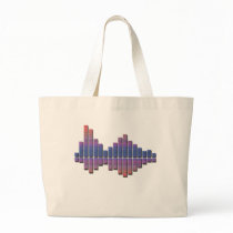 Equalizer - Blue/Purple Tote Bags
