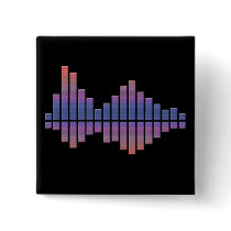 Equalizer - Blue/Purple Pinback Button