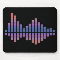Equalizer - Blue/Purple Mouse Mat