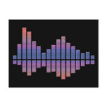 Equalizer - Blue/Purple Postcard