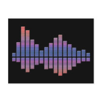 Equalizer - Blue/Purple Postcard