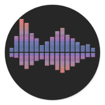 Equalizer - Blue/Purple Sticker