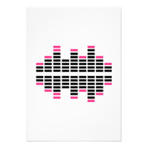 Equalizer Dj Turntables Invitation