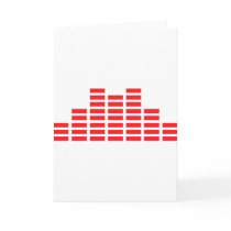 equalizer icon greeting card