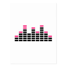 Equalizer mixing console postcards
