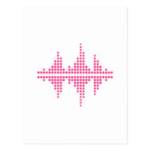 Equalizer music DJ Postcard