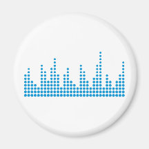 Equalizer music fridge magnet