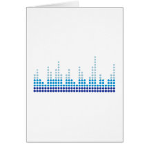 Equalizer music greeting cards