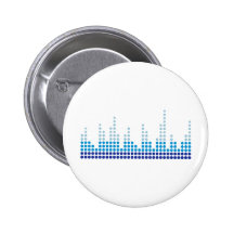 Equalizer music pinback button