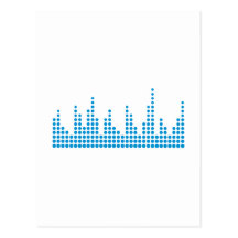 Equalizer music postcard