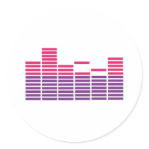 Equalizer Round Sticker