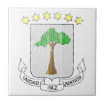 Equatorial Guinea Coat Of Arms Ceramic Tile