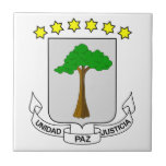 Equatorial Guinea Coat Of Arms Ceramic Tiles