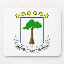Equatorial Guinea Coat of Arms Mousepads