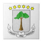 Equatorial Guinea Coat Of Arms Tile
