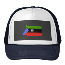 Equatorial Guinea flag map Mesh Hat