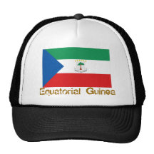 Equatorial guinea flag souvenir hat