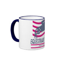 Equestrian Athlete Hunter Jumper Ringer Mug