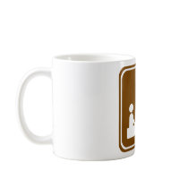 Equestrian Campground Highway Sign Mug