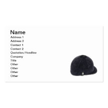 Equestrian Helmet Business Card Template