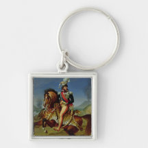 Equestrian Portrait of Joachim Murat  1812 Keychain