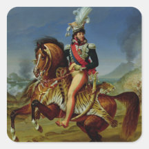 Equestrian Portrait of Joachim Murat  1812 Stickers