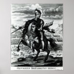 Equestrian portrait of Oliver Cromwell Posters