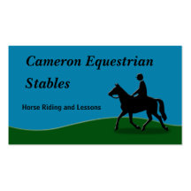 Equestrian Riding Business Card