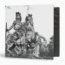 Equestrian statue of Louis XIV 3 Ring Binders