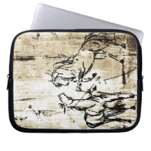 Equine Art Rearing Horses Laptop Sleeve