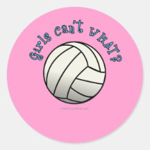 Équipe blanche de volleyball adhésifs