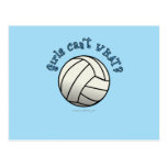 Équipe blanche de volleyball carte postale