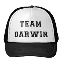 Équipe Darwin (B&W) Casquettes De Camionneur
