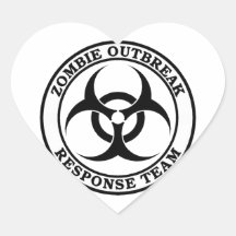 Équipe de réponse de manifestation de zombi (Bioha Autocollants