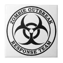 Équipe de réponse de manifestation de zombi (Bioha Carreau En Céramique