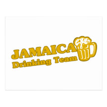 Équipe potable de la Jamaïque Carte Postale