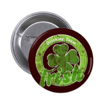 Équipe potable irlandaise vintage badge avec épingle