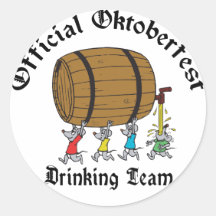 Équipe potable officielle d'Oktoberfest Autocollants