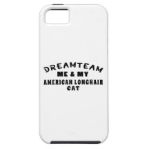 Équipe rêveuse moi et mon chat à cheveux longs amé coque iPhone 5 Case-Mate