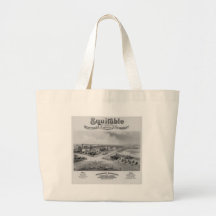 Equitable Mortgage Co. 1888 Tote Bags