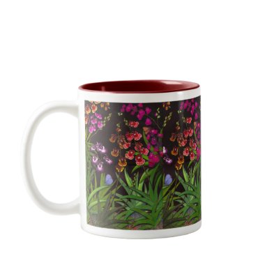 Equitant Oncidium Tolumnia Orchids Mug by twopurringcats