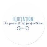 equitation round stickers