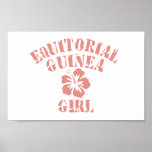 Equitorial Guinea Pink Girl Print