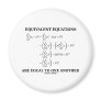 Equivalent Equations Are Equal To One Another