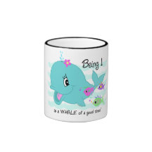 Ęr anniversaire de baleine mugs