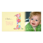 Ęr carte photo de Merci d'anniversaire de bébés Modèle Pour Photocarte