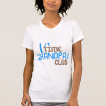ęr Club de grand-papas de temps (bleu) T-shirts